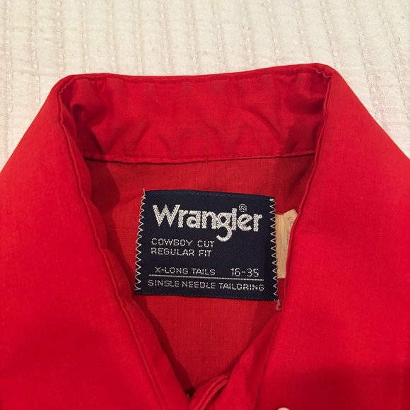 Wrangler Cowboy Cut Regular Fit Single Needle Tailoring Western Shirt 16-35 - Picture 9 of 16